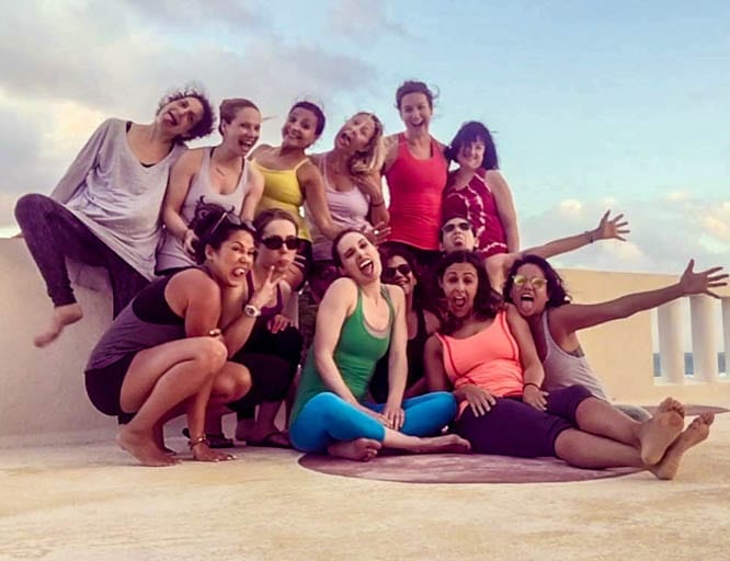 A Cancún yoga retreat brought all of these amazing women together.