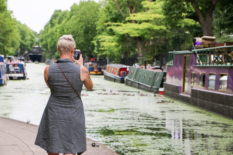 Little Venice is the start of a beautiful canal walk in London