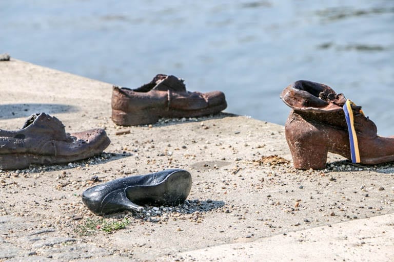 the shoes on the danube is a powerful memorial in budapest