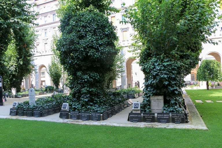 A mass grave at the Dohany Street Synagogue in Budapest