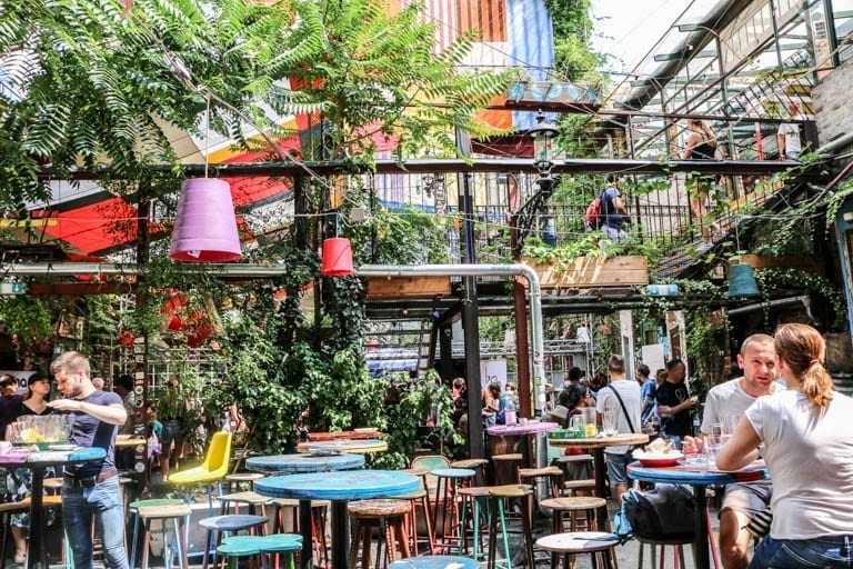 The Szempla Kert ruin pub in Budapest 