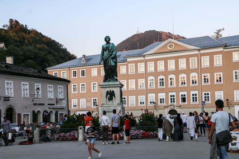 Mozart presides over this walking tour of Salzburg