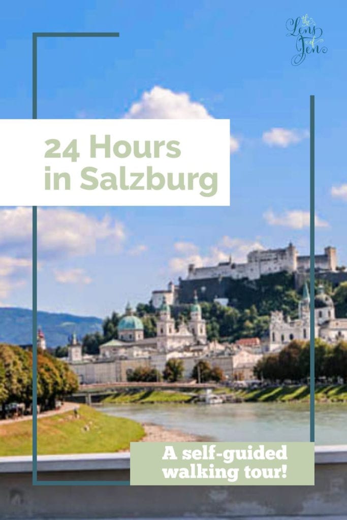 Pin for PInterest about a walking tour of Salzburg