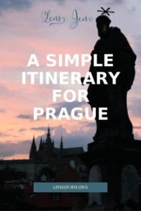 Pin for Pinterest for a Walking Tour of Prague