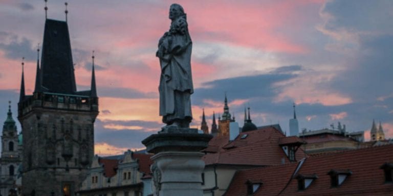 charles bridge on a walking tour of prague