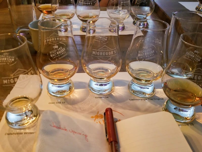 whisky tasting in scotland