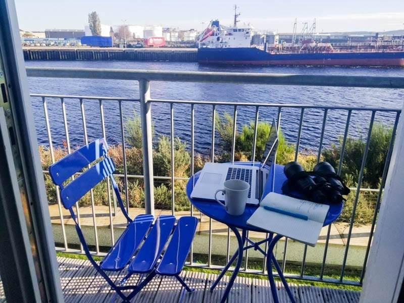 A neighborhood balcony found on Airbnb