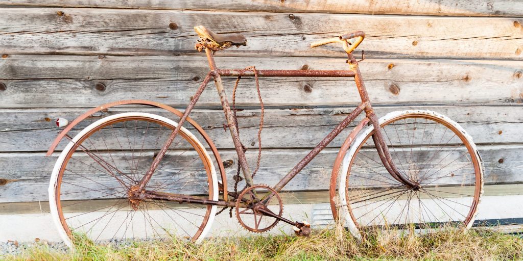 my bike gathered some rust before I learned to ride it