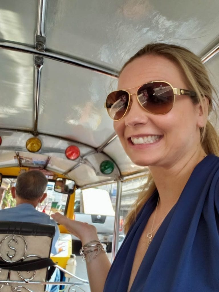 A Tuk-Tuk ride in Bangkok.