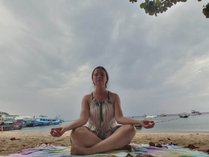 Meditating on Koh Tao on a solo trip to Thailand. Traveling alone will teach you to unlearn yourself.