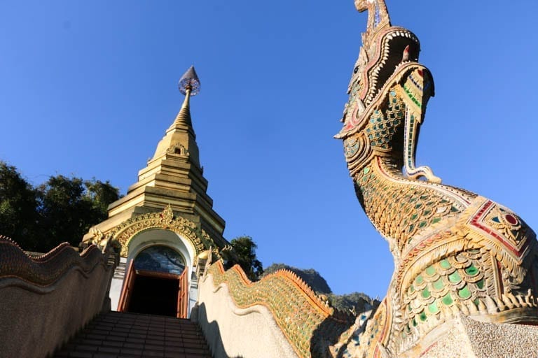 A view of Wat Tham Pha Plong in Chiang Dao 