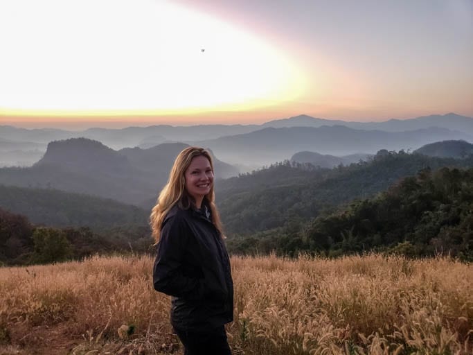 Sunrise in Northern Thailand. 