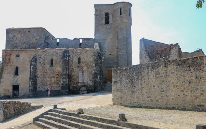 This is what is left of the church in Oradour-sur-glane, the martyr village of France.