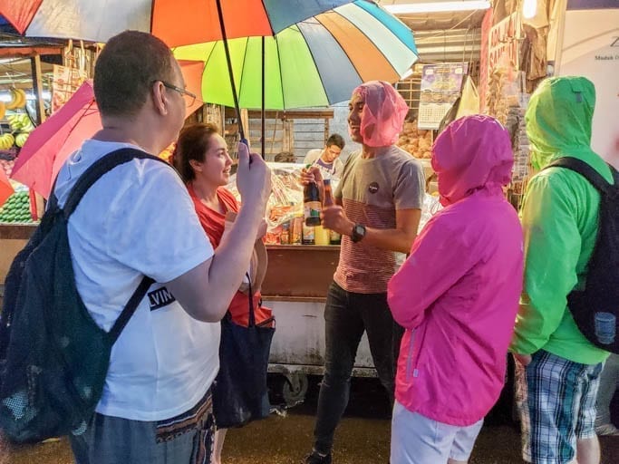 It rained on this Kuala Lumpur street food tour, but we didn't let it stop us!