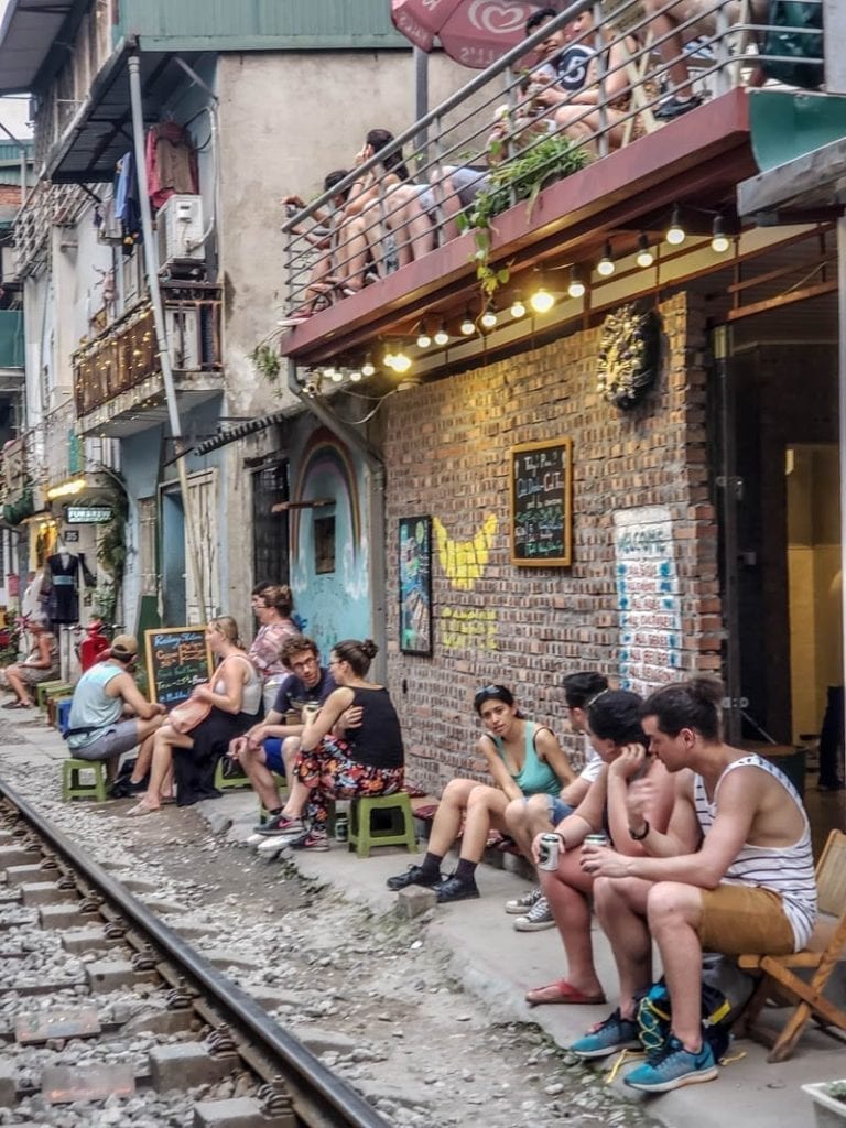 Train street in Hanoi