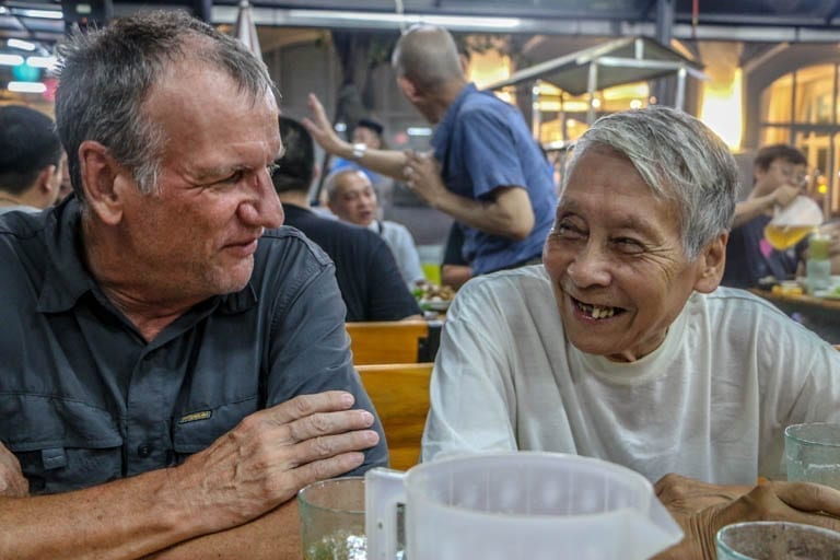 Making friends over food in Hanoi