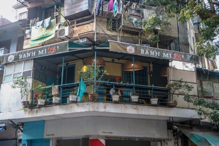 Banh Mi 25 is a great first stop on a Hanoi food tour