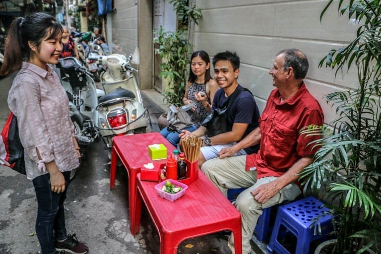 A Hanoi food tour