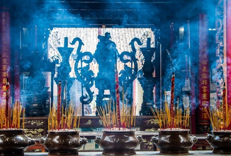 Making a wish in Southeast Asia involves incense, especially in Vietnam.