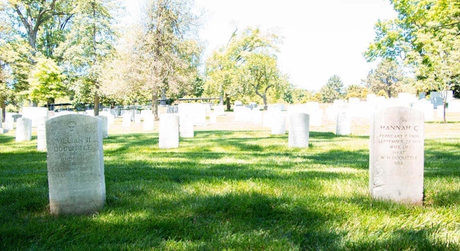 Arlington National Cemetery where I spent a one-year death anniversary