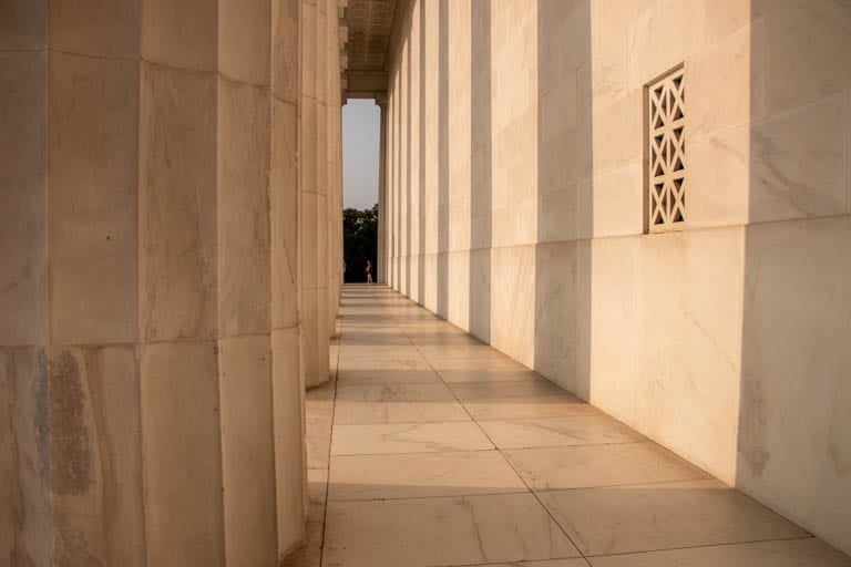 Lincoln Memorial Washington, DC where I spent a one-year death anniversary