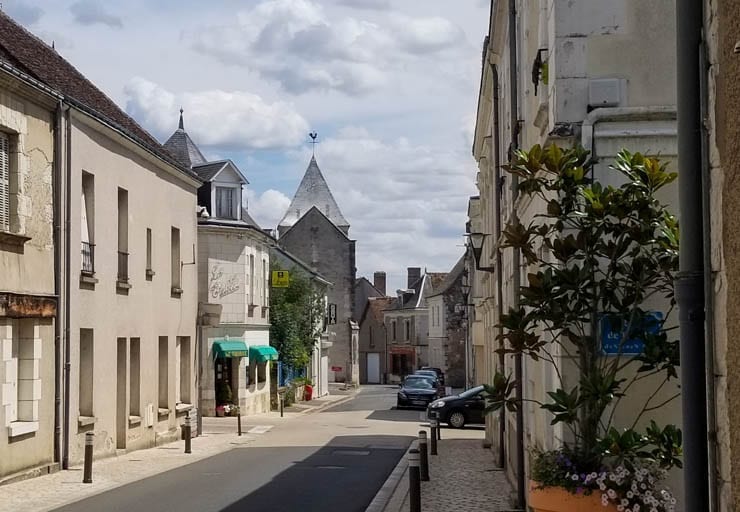 The downtown of Saint-Martin-le-Beau