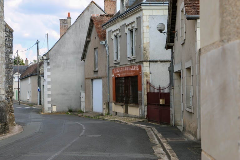 The quaint streets of a Loire Valley town