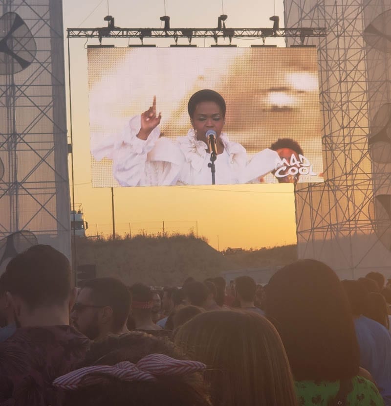 Ms. Lauryn Hill at the Mad Cool Festival in Madrid