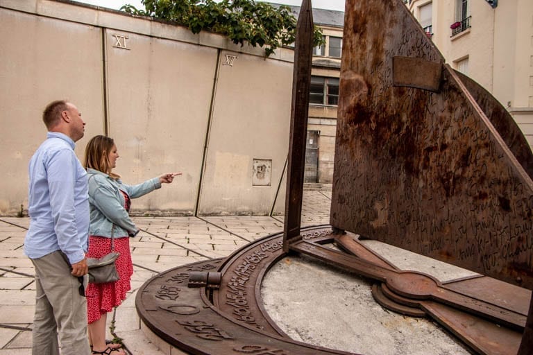 A Sundial in Reims on a day trip from Paris