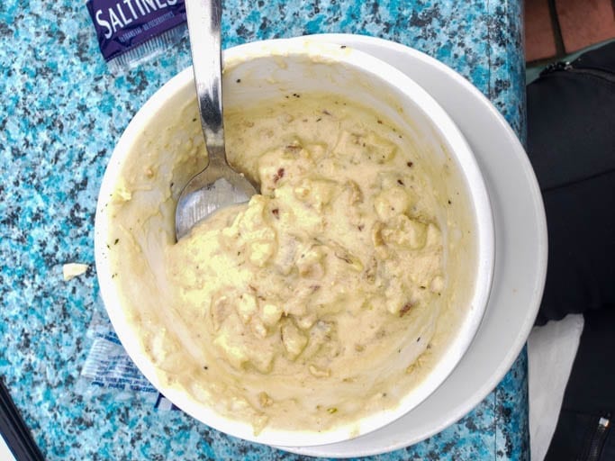 Clam chowder at the Local Grill & Scoop in Cannon Beach, Oregon.