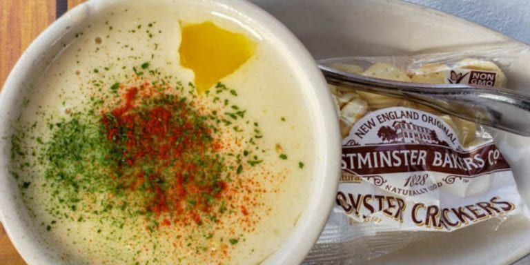 clam chowder in cannon beach