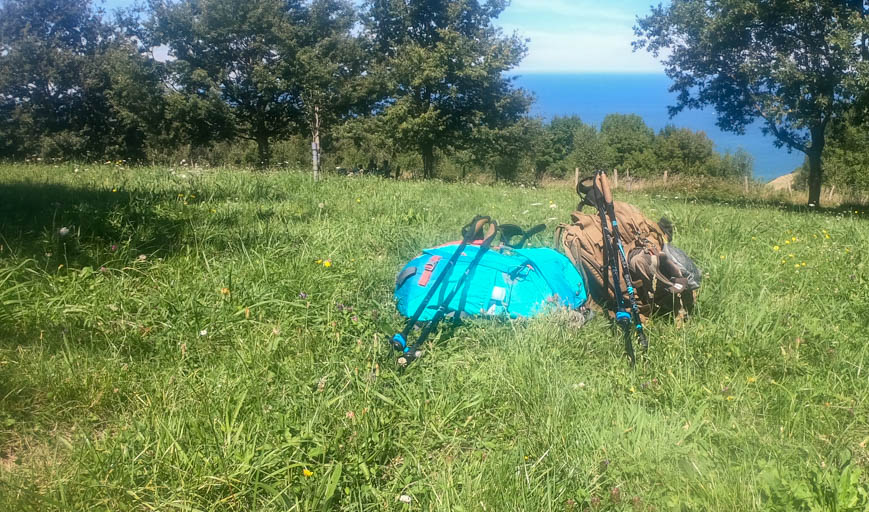 Backpacks on the Camino del Norte