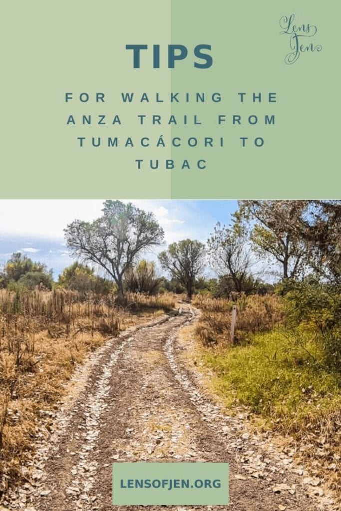 The Anza Hiking Trail in Arizona between Tumacacori and Tubac Presidio State Park