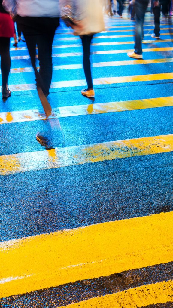 crossing the street can be a little scary in in thailand