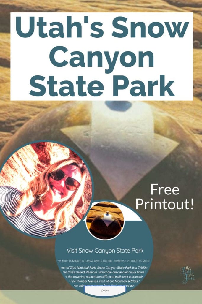 Snow Canyon State Park Pin