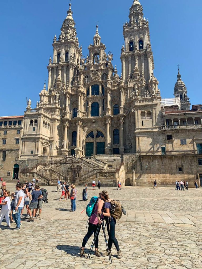 athedral square of Santiago de Compostela in Galicia.