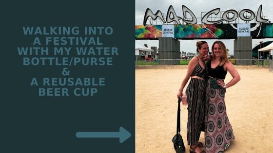 Two women at the Mad Cool Festival in Madrid