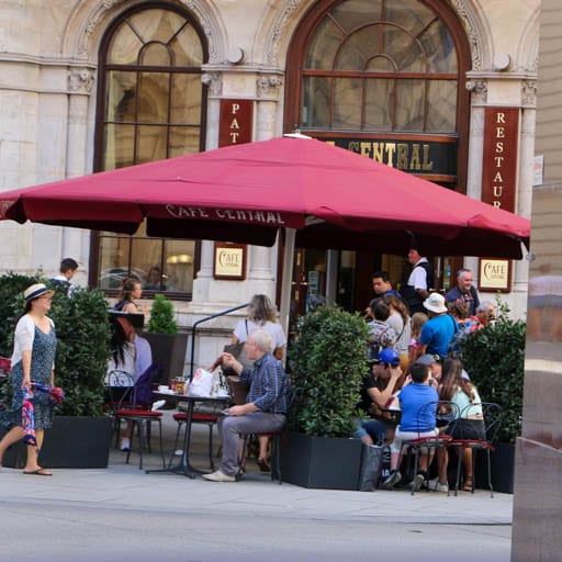 Cafe Central in Vienna where Hitler was a regular