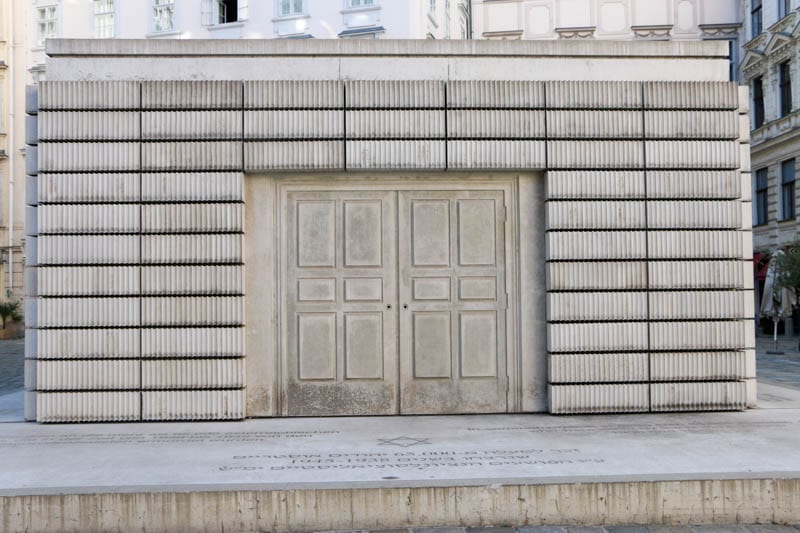 Judenplatz Holocaust Memorial in Vienna from a walking tour of Hitler's Vienna