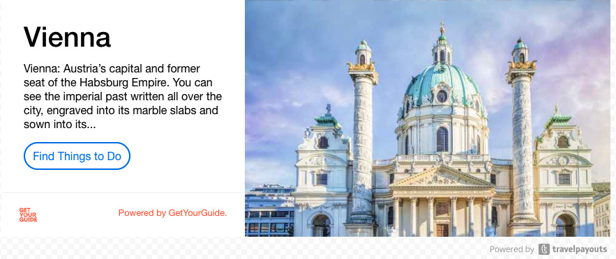 Vienna City Guide Advert