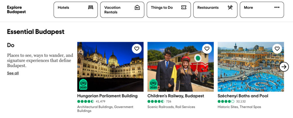 Budapest TripAdvisor Activity Advert