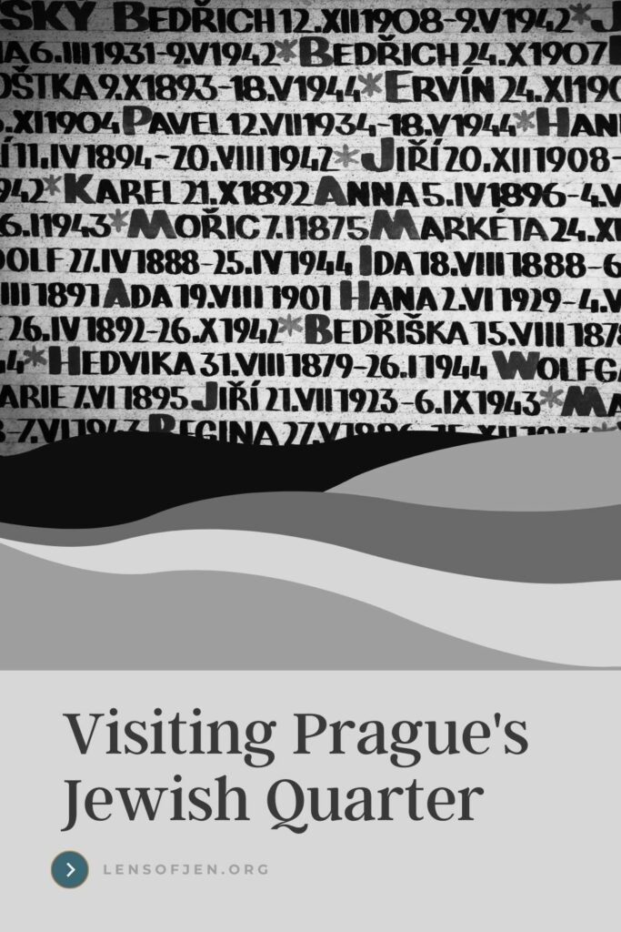 Pin for Pinterest for a Prague Jewish Quarter Tour