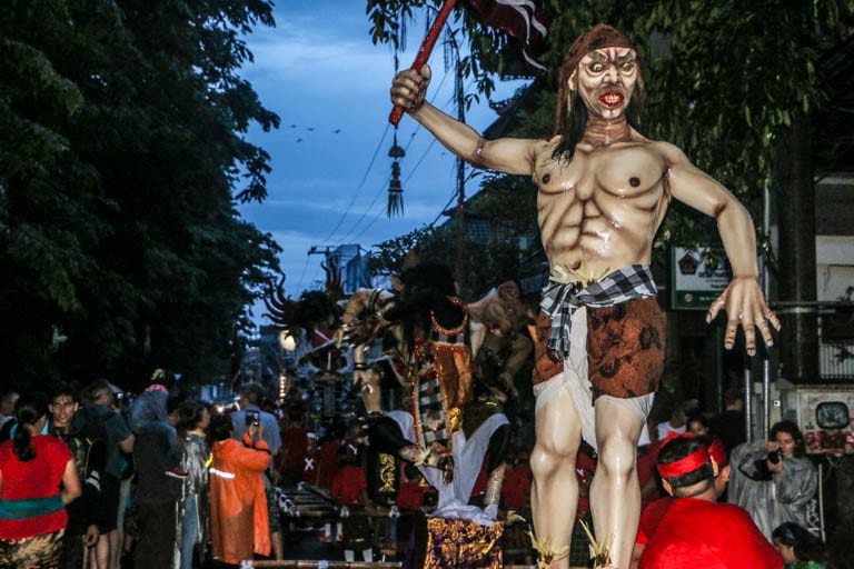 Ngurupuk Parade on Nyepi Day Eve