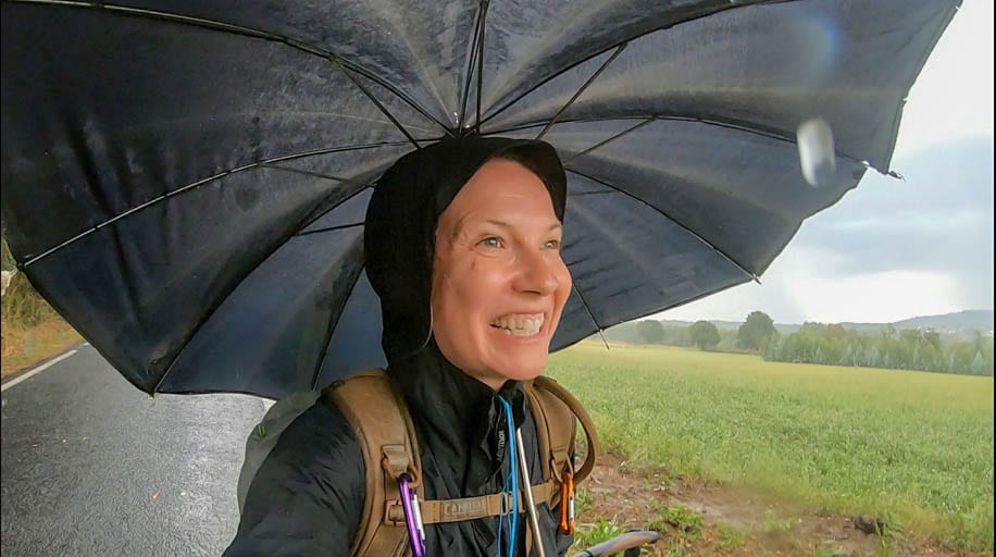 A rainy day on the Camino del Norte stage from Sobrado to Arzúa