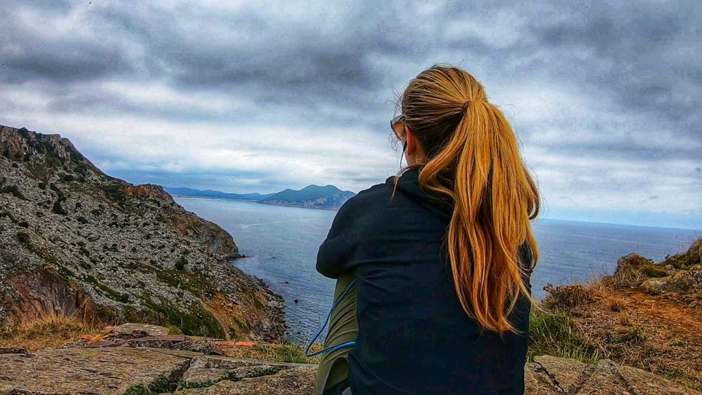 a meditation with a beach view