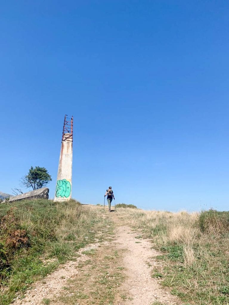 Walker on the Camino del Norte