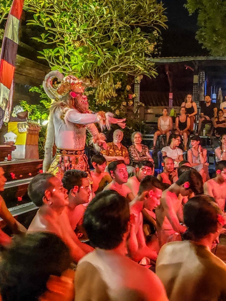 Hanuman Monkey God in the Kecak Fire Dance