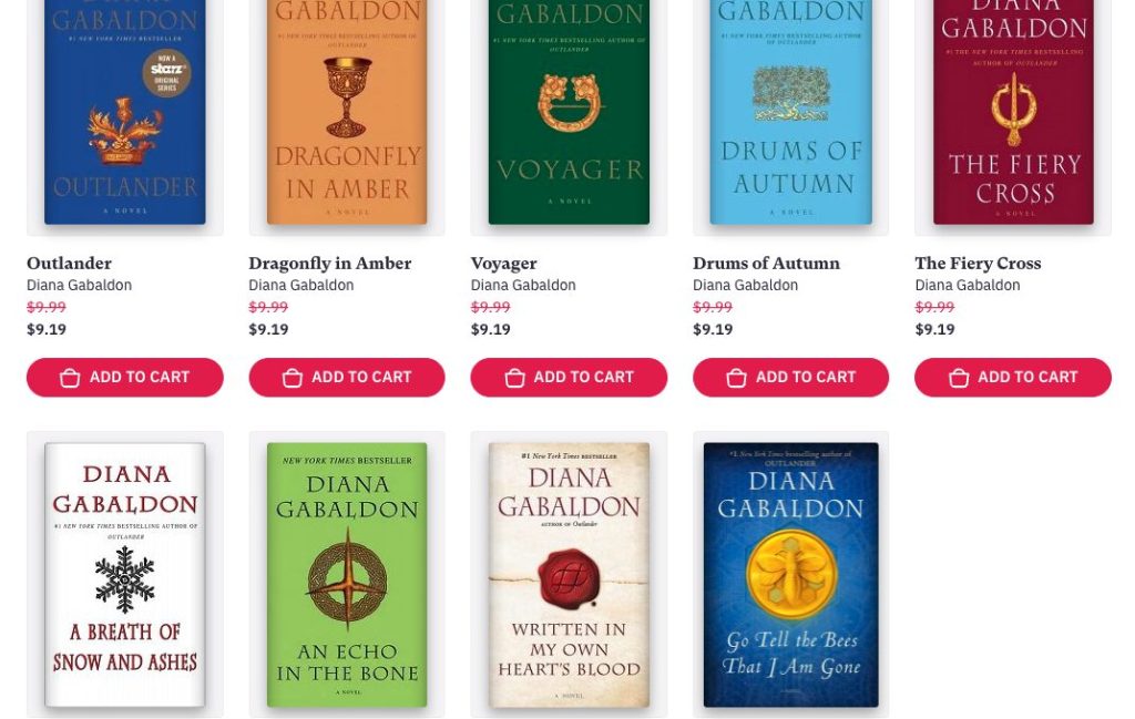 The Outlander books in order