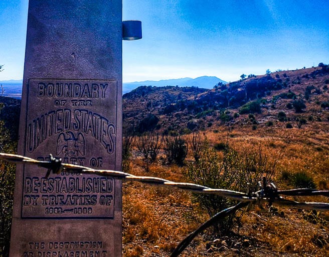 Border with Mexico at Coronado National Memorial