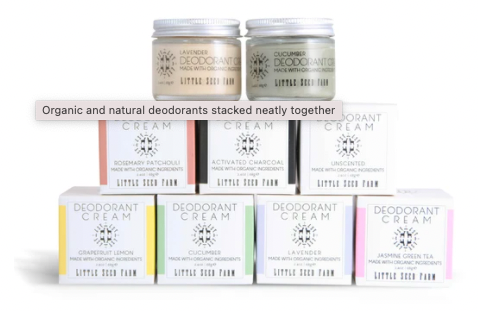 sustainable, natural deodorant